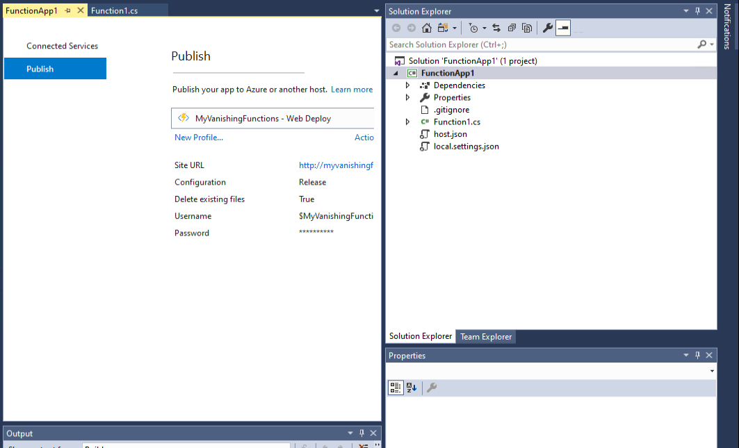 Existing files is set to true