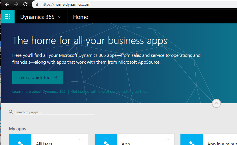 dynamics365home Dynamics 365 home
