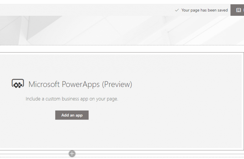 No App in Web Part