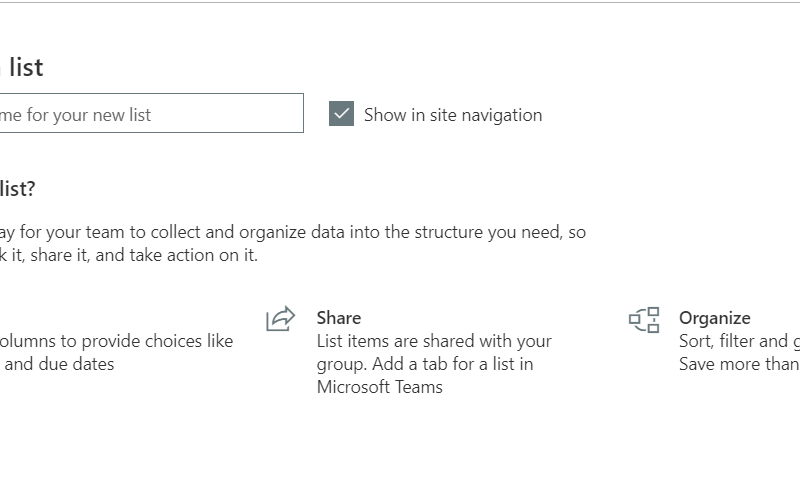create a hidden list