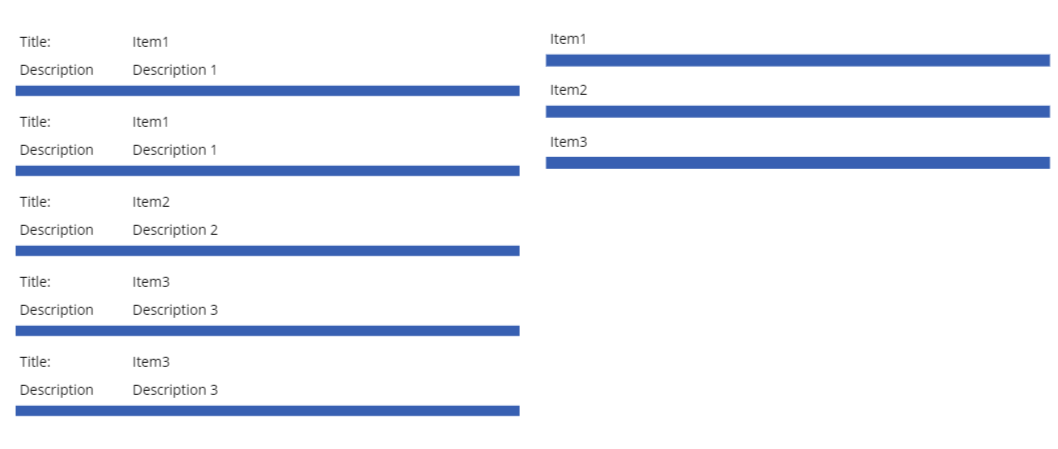 Index the items