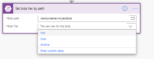 set tier Set Tier on blob