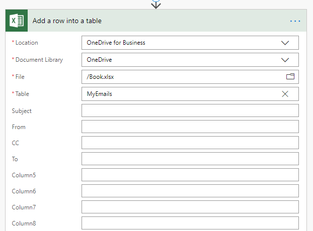 Add Row To Excel With Columns
