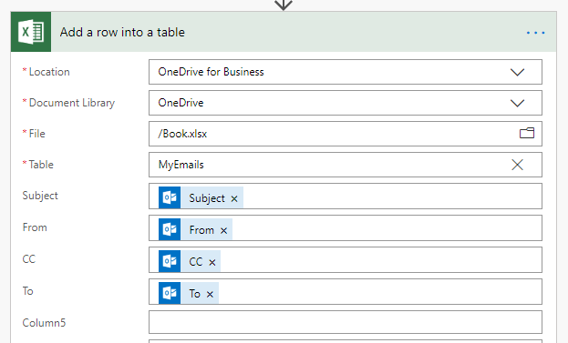 Add Row With Data