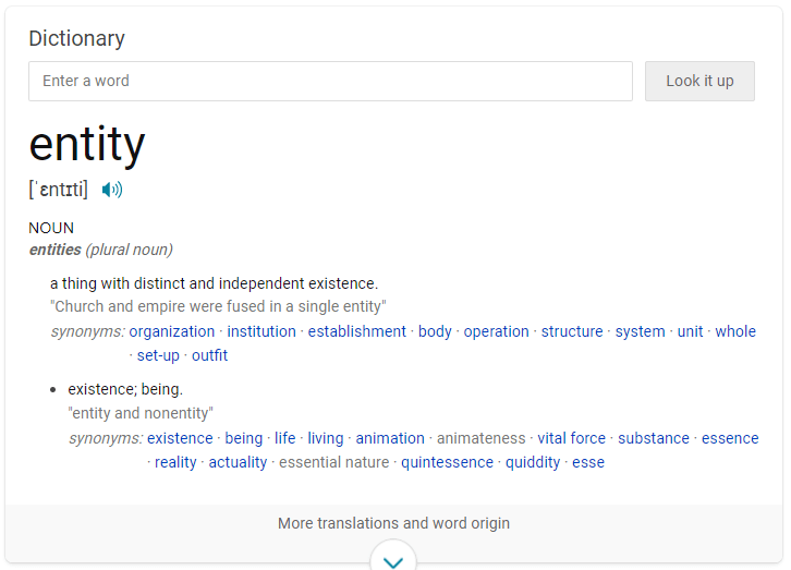 Entity