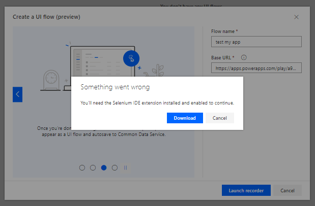 Something went wrongYou'll need the Selenium IDE extension installed and enabled to continue Something went wrong
You'll need the Selenium IDE extension installed and enabled to continue