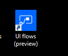 UI flows icon on desktop UI flows icon on desktop