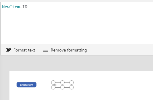 The IS from the created item is now available with NewItem.ID