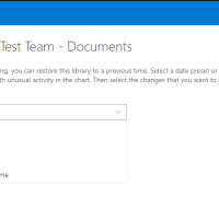 Restore and Select a date