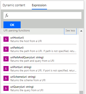 URI Expressions in Power Automate