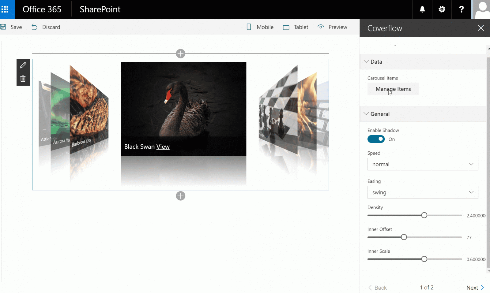 coverflowoverview tiles gallery