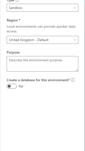 Create Sandbox