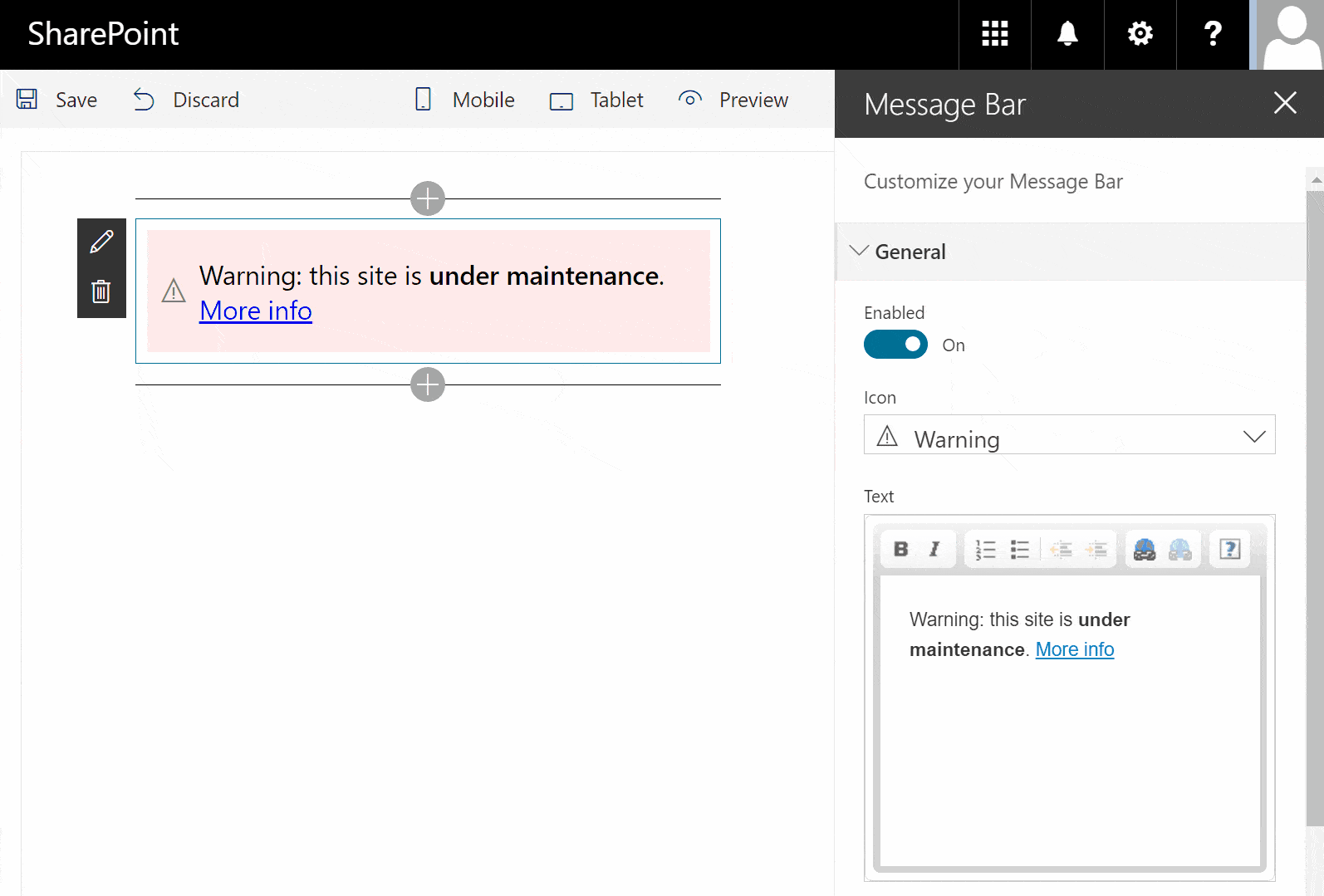 messagebaroverview MessageBar