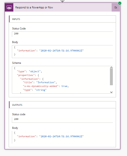 Flow Run does return information