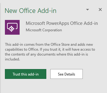 Trust This add in