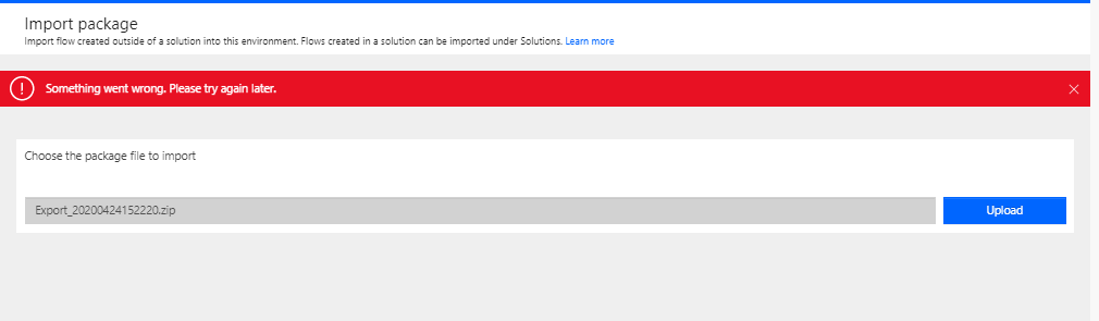 somethign went wrong Inputs in Manually trigger a flow