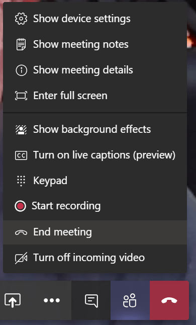 different user experience in Microsoft Teams meeting