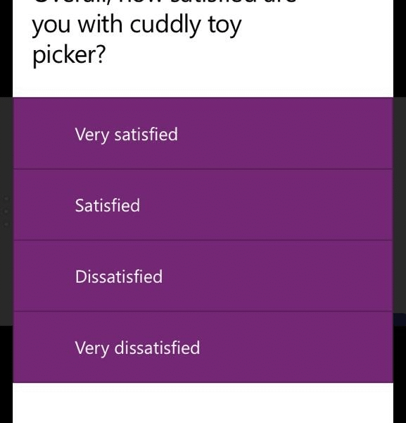 Survey feedback form in power apps