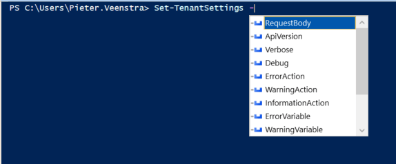 Set-TenantSettings Command Set-TenantSettings Command