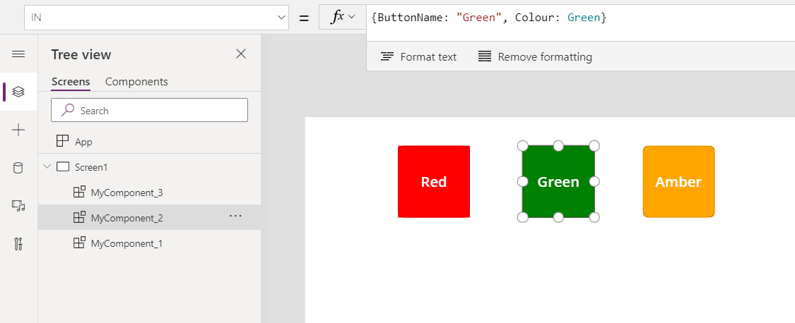 Record type Input property