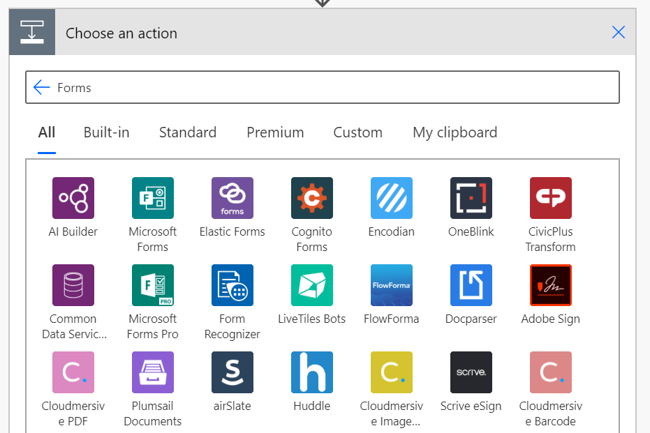 Forms in Power Automate