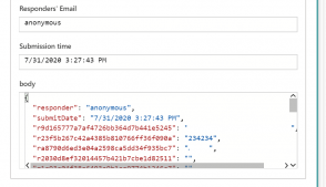 Microsoft Forms connector not returning questions