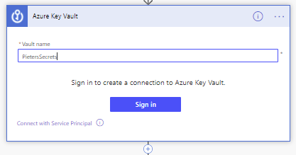 Azure Key Vault and Power Automate