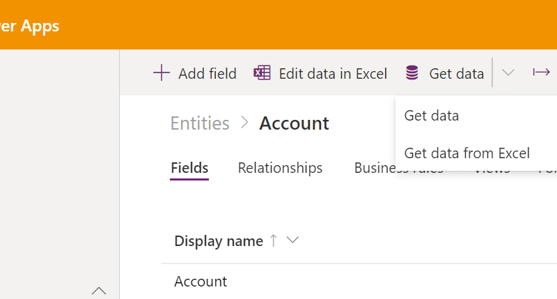 Import data or get data from Excel