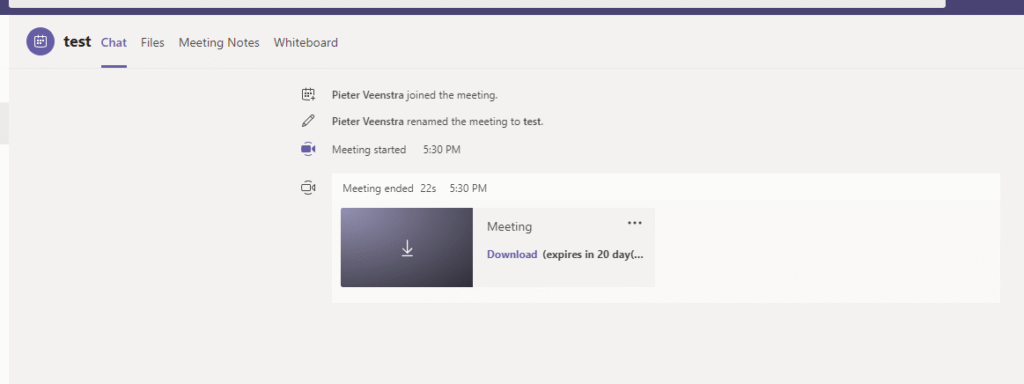 Record Teams meetings and now quickly find the recording