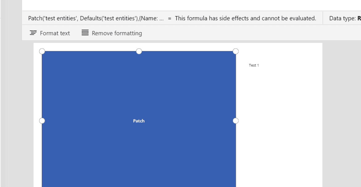 Patch the Common Data Service