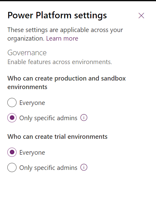 image 31 Who can create new environments in the Power Platform