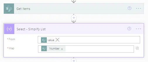 Simplify the list