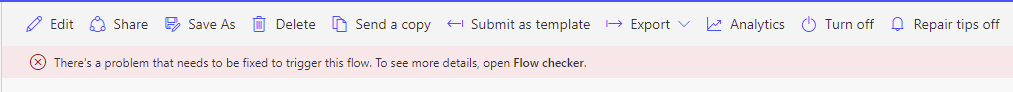 There's a problem that needs to be fixed