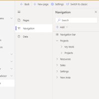 navigation settings in the modern app designer Navigation settings in the modern App Designer