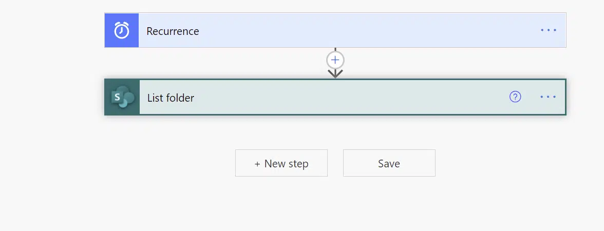 recurrence flow with list folders action Recurrence flow with List Folders action