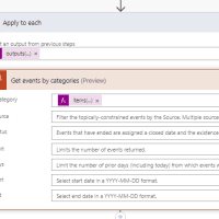 Get events by category