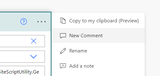 New Comment to add comments in your flow