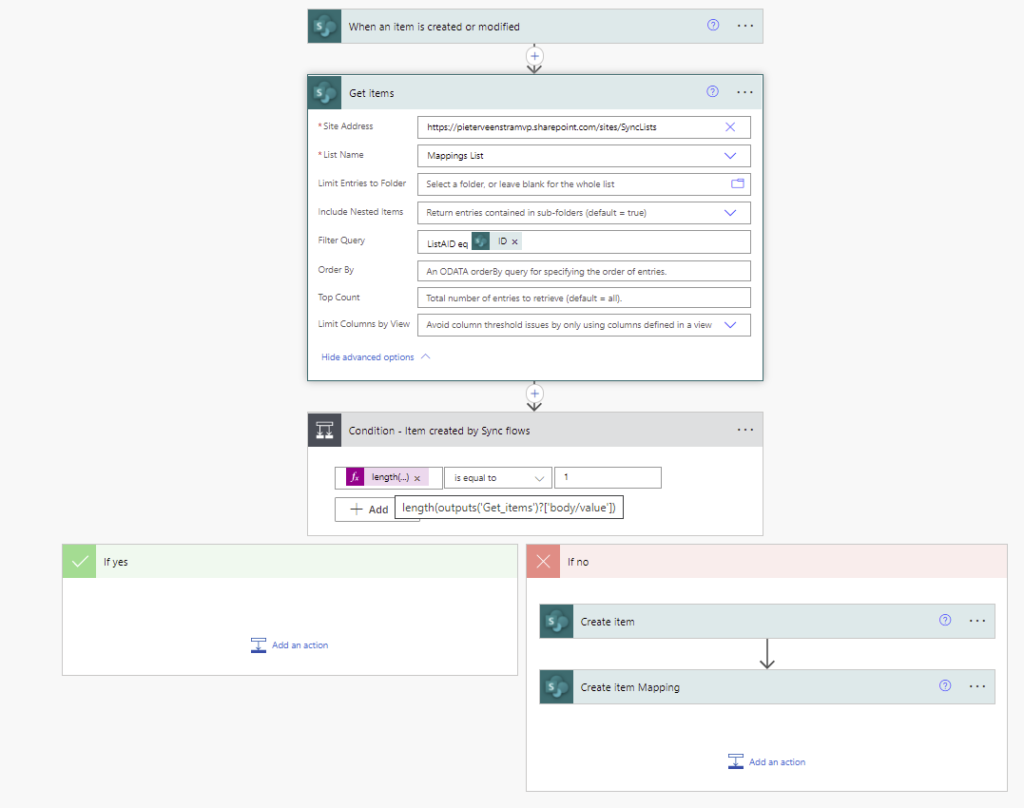 image 21 Synchronize two data sources with Power Automate