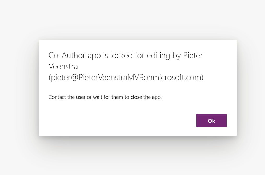Co-Authoring in Power Apps