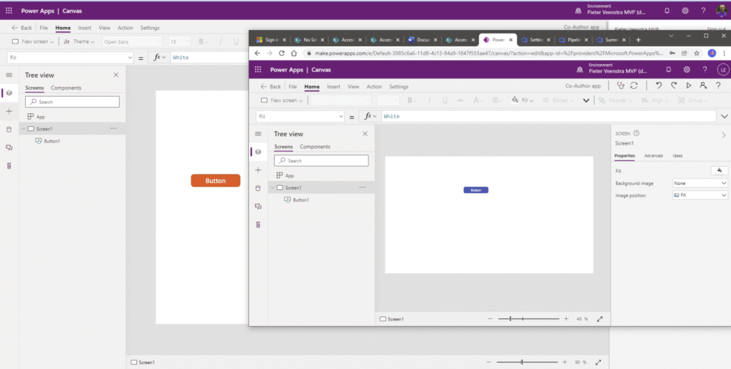 Co-Authoring in Power Apps