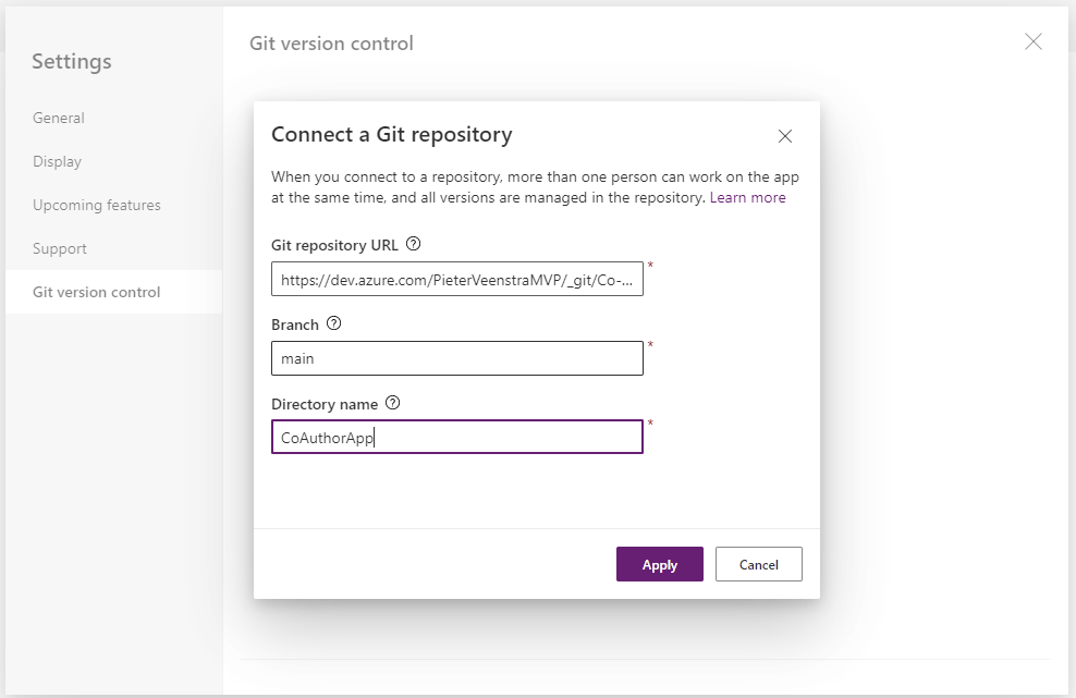 Co-Authoring in Power Apps