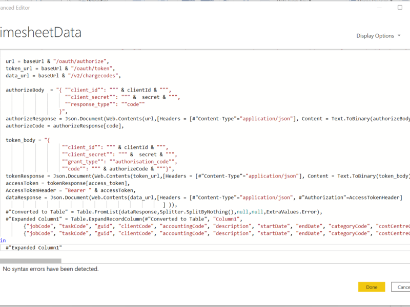 1 Client ID, 1 Secret and a Bearer token in Power BI