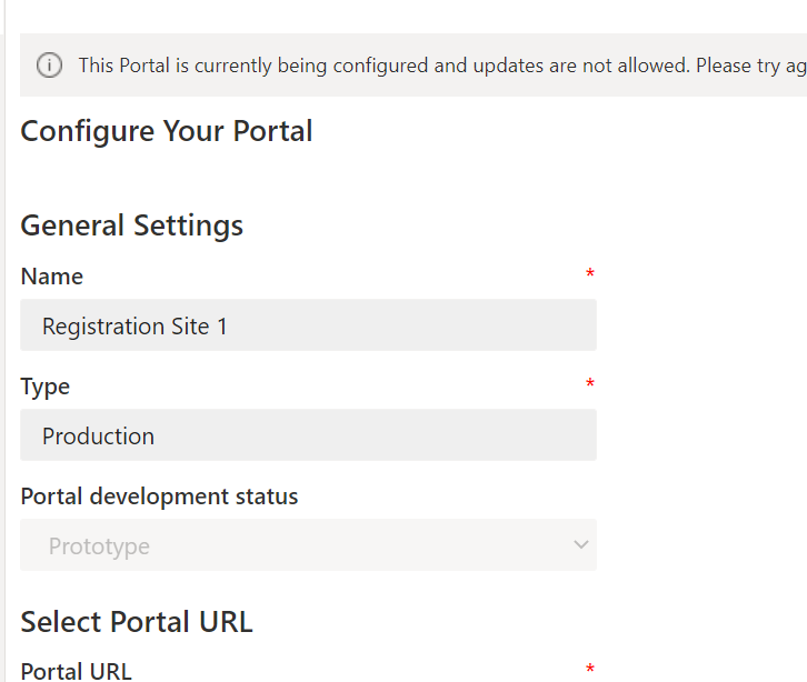 Production site for Power Pages