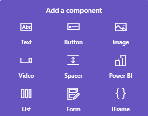 Components in Power Pages