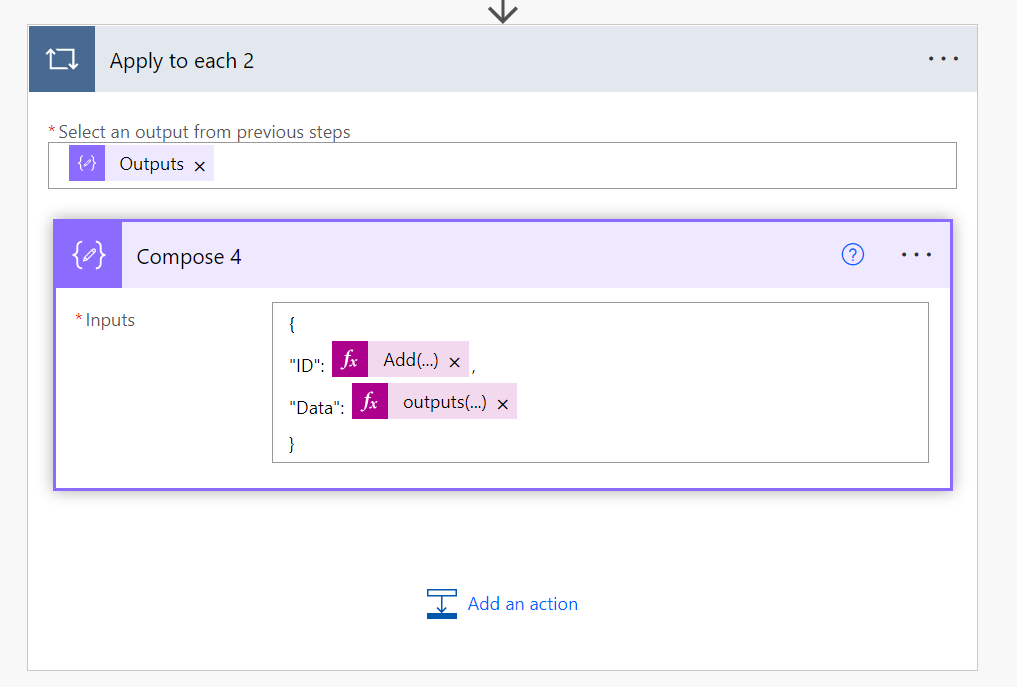 image 11 Create an iteration ID without variables in Apply to each