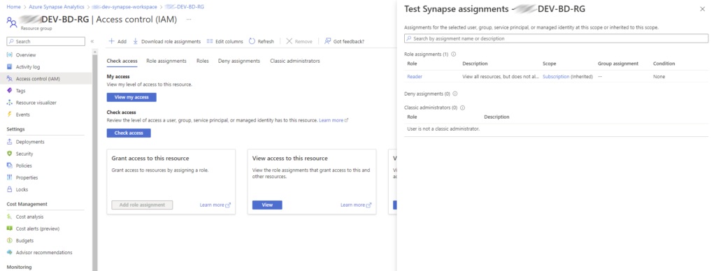 Failed to load in Azure Synapse Workspace