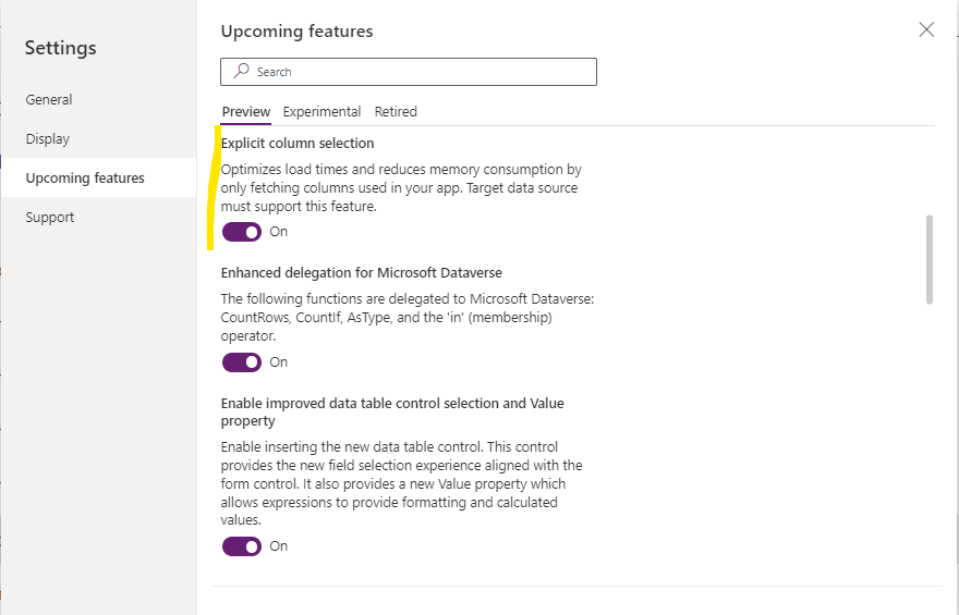 image 50 Data in collections not appearing in Power Apps - Explicit column selection