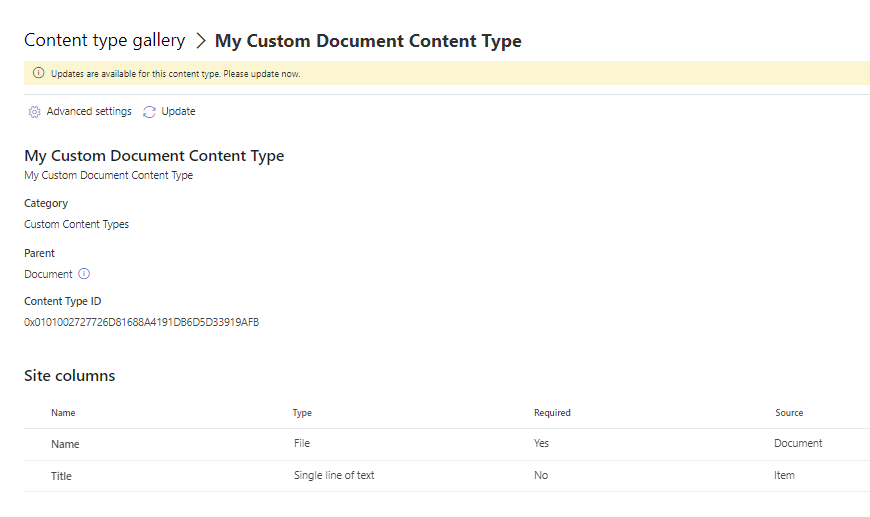 image 59 Using the new SharePoint Content Type Gallery in with existing sites