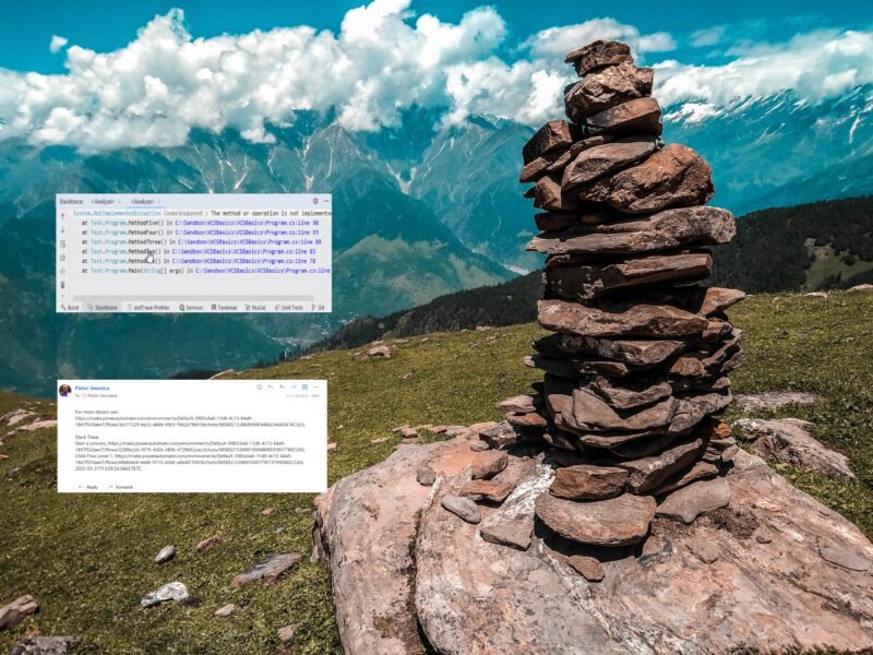 Stacktrace in flow
