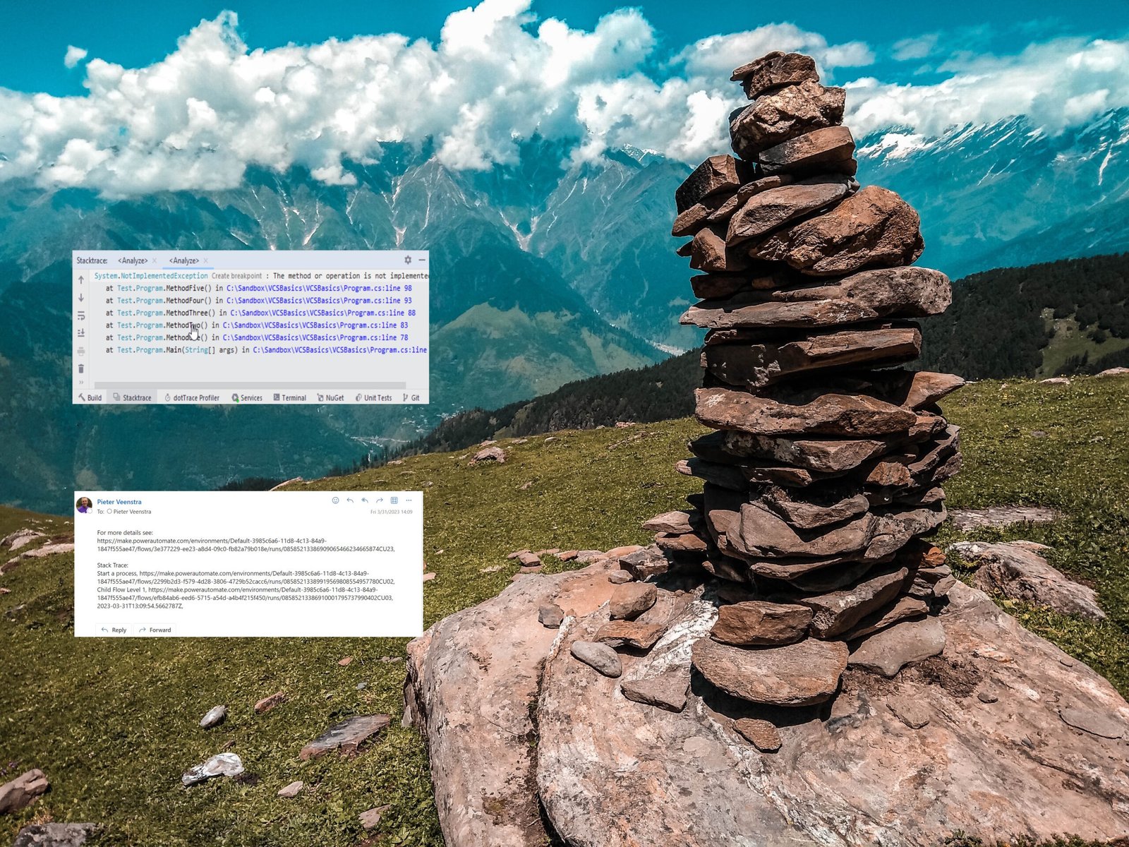 Stacktrace in flow